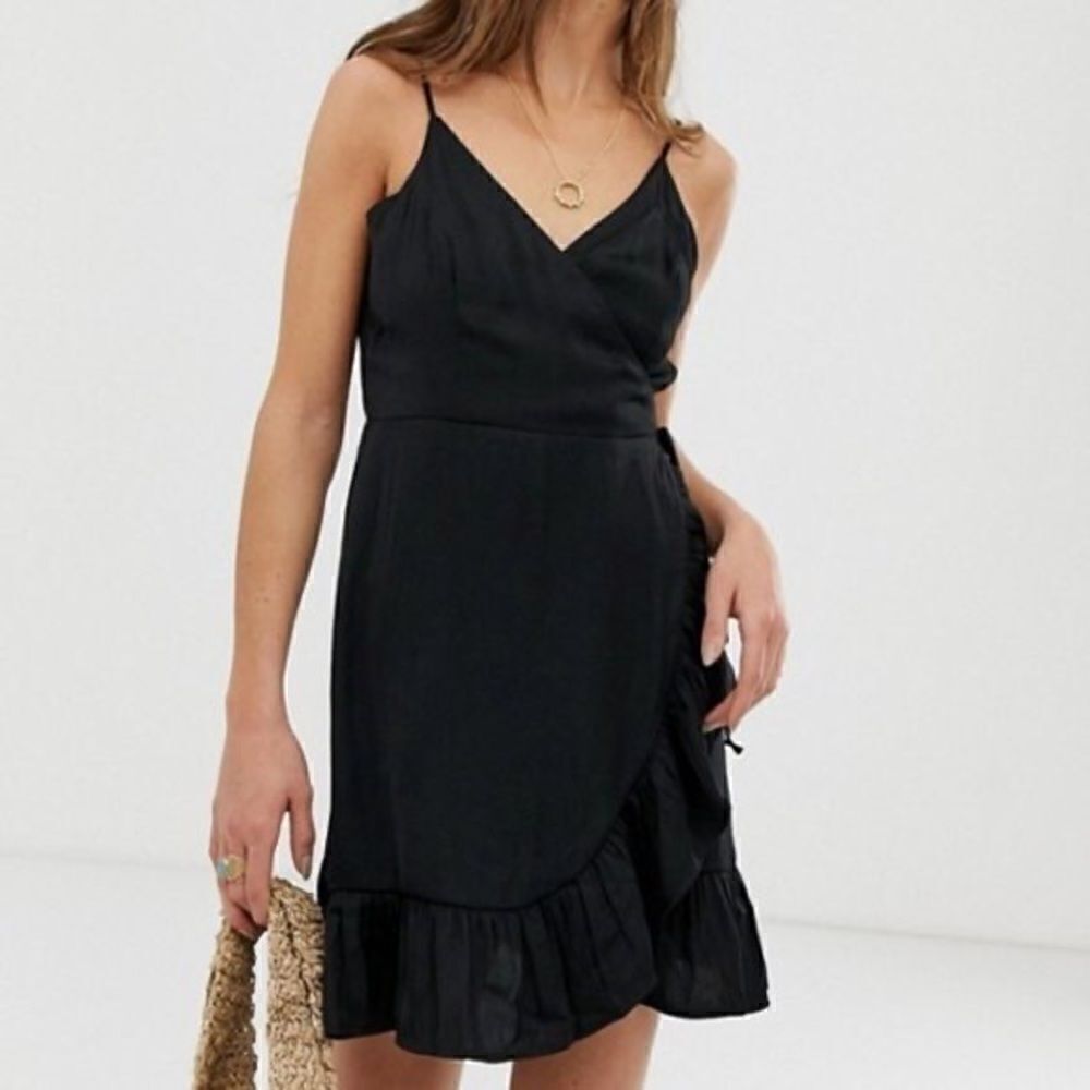 Free People All My Love Wrap Shine Mini Dress